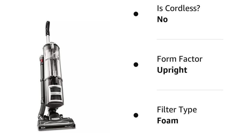 Shark Navigator NV71 DLX Upright Professional Bagless MultiSurface