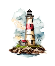 XXXL 60x60 cm car decal sticker lighthouse sticker