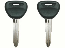 2 Key Blanks Fits MITSUBISHI Mirage 1993-2003  Black Head