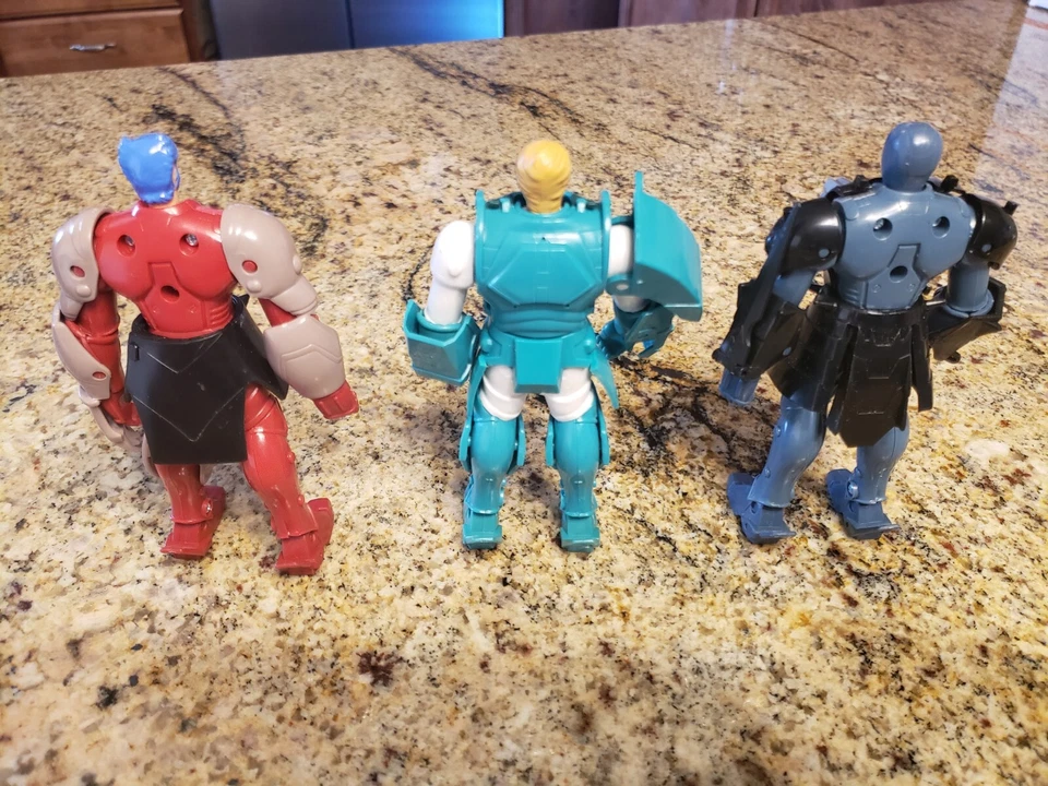 Lote de 3 Compañeros de Juego Vintage 1995 Sunrise Ronin Warriors - Cale, Talpa & Sage Foto 2 de 4