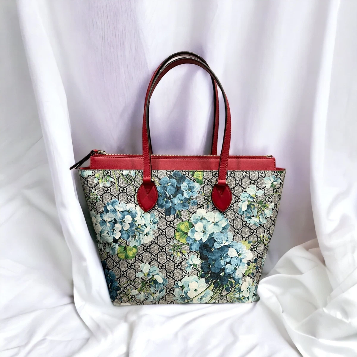 Gucci Blooms Medium GG Supreme Tote W Certificate Of Authenticity