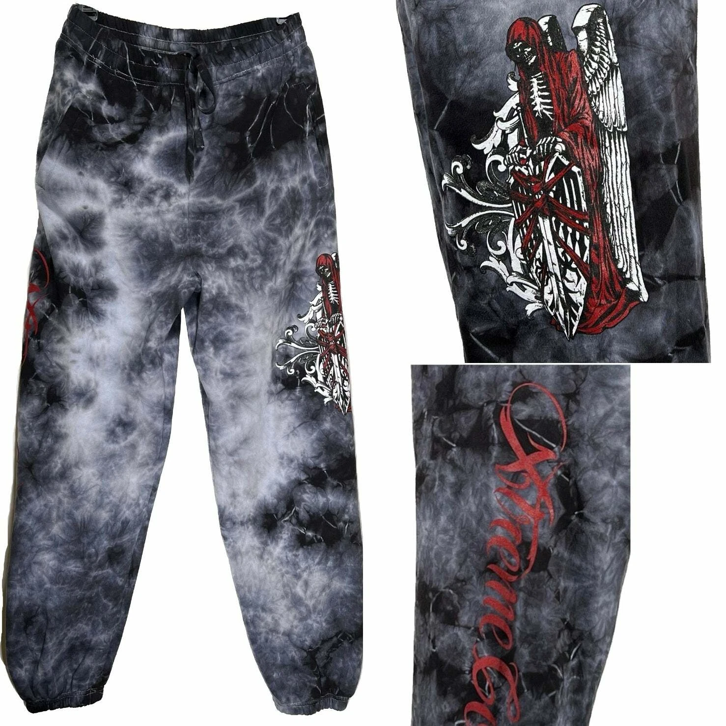 Xtreme Couture by Affliction Men's Sweatpants Jogger Phantom Skull Biker