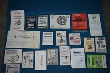 Vintage Lot of 20 Fishing Reel manuals  Bronson, Johnson, South Bend, Pflueger,