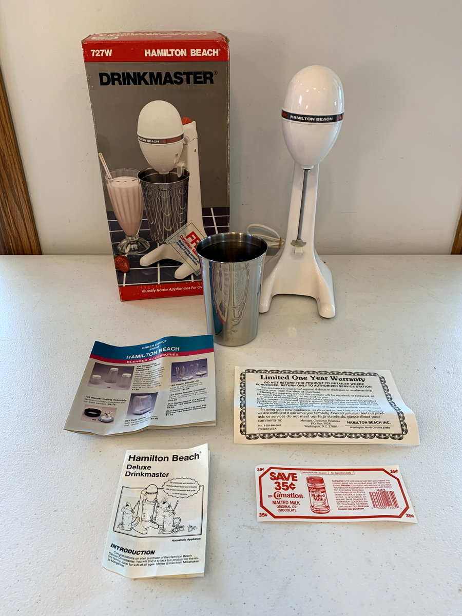 kam 4本入The Master drink!! VTG Hamilton Beach Drink Master 727-4 Classic Milkshake Malt