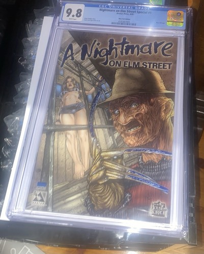 NIGHTMARE ON ELM STREET SPECIAL 1 CGC 9.8 BLUE FOIL ED. LTD TO 100 AVATAR - Picture 3 of 5