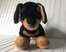 Black Tan Dachshund Doxie Dog Plush Stuffed Animal Toy 15 Build A Bear BAB