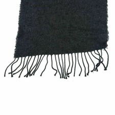 Unisex Gray Wool Scarf