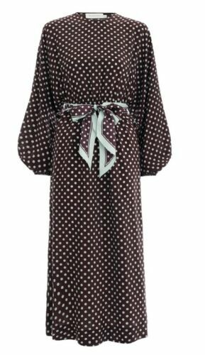 PAPER HEART Womens polka Dot dress nude chiffon spaghetti strap Summer J100