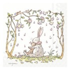 Blossoms and Bunnies Anita Jeram Easter IHR Paper Table Napkins 33 cm sq 3 ply