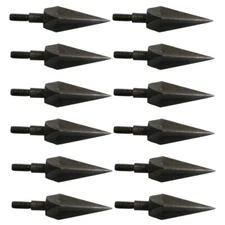 12Pcs Three edged knives Broadheads Traditional Classical Cold Weapon Arrow Tips
