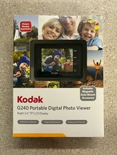 Kodak G240 Portable Digital Photo Viewer 2.4 Inch LCD Digital Display Black New