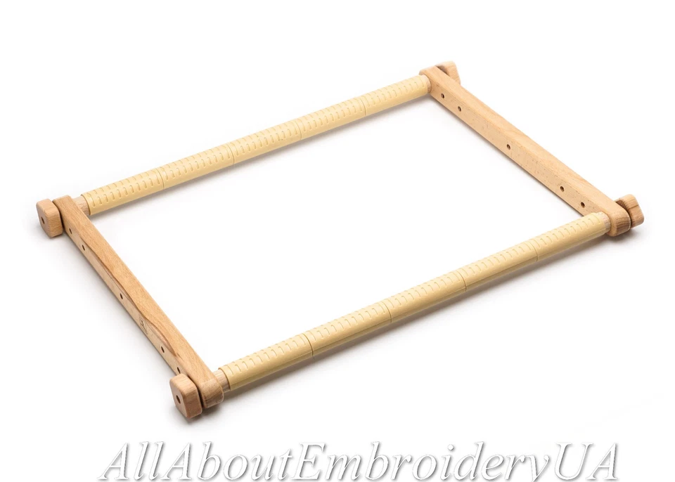 Embroidery Tapestry Wooden Scroll Frame made of Organic Beech Crossstitch Frame - Image 3 of 4