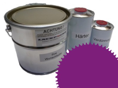 7 Liter Set 2K Automotive Paint Ral 4008 Signal Violet Matte No Clear Lackpoint