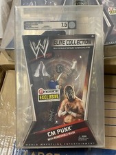 WWE Elite CM Punk Ringside Exclusive Straight Edge Society SES AFA GRADED 7.5