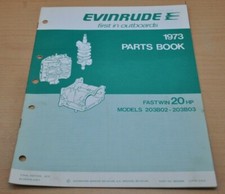 OMC Evinrude 1973 Parts Book Fastwin 20HP  Bootsmotor Ersatzteilliste 