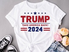 Trump 2024 "Take America Back " T-Shirt Youth XS-XL See Description