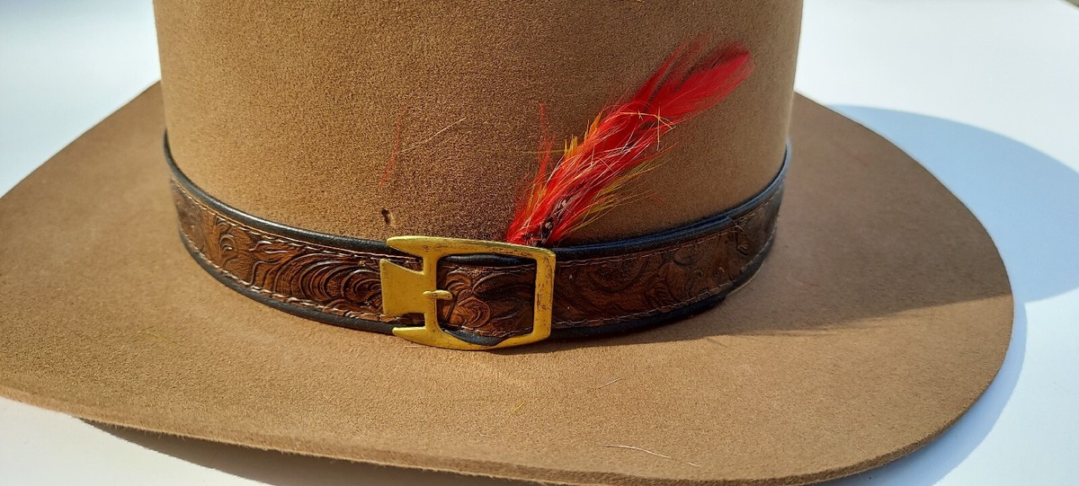 John B Stetson Cowboy Hat 4X Beaver Stetson 6 7/8 Brown John B Stetson Cowboy Hat 4X Beaver Stetson 6 7/8 Brown