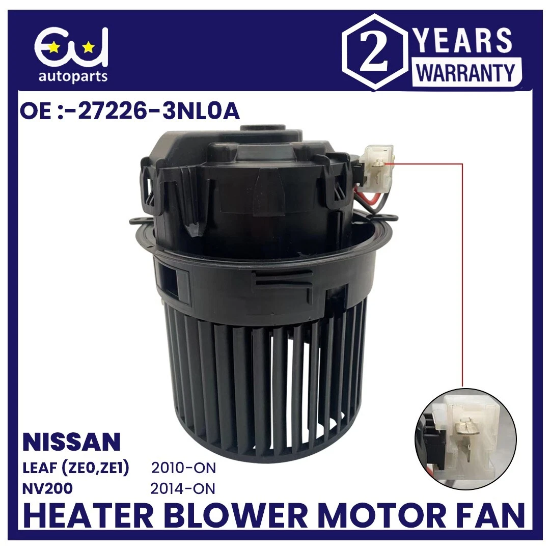 HEATER BLOWER MOTOR FAN FOR HYUNDAI IONIQ NISSAN LEAF NV200 10