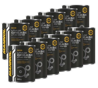 Mehrzweckfett Fett 8031 MN LT-43 Schmierfett schmieren Grease MANNOL 12 X 800 g