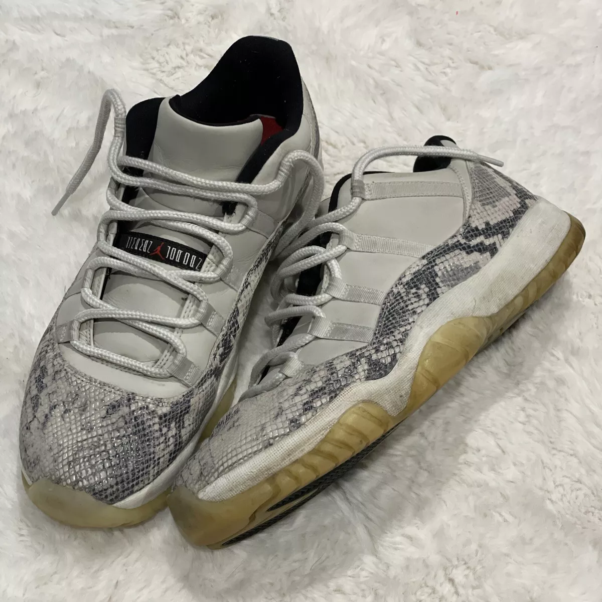 Jordan 11 retro low snake light bone hot sale