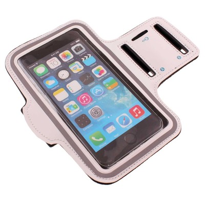 Sports Running Armband White Gym Workout Case Cover Band Arm for Smartphones