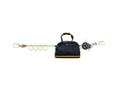 Frontline HLK1004 4-Person 100' Adjustable Horizontal Lifeline System with 6'...