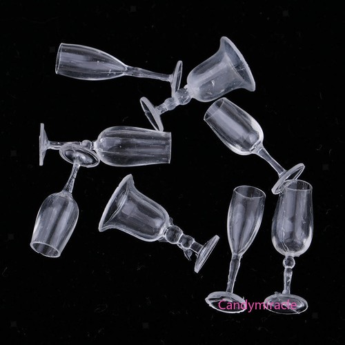 8 Stück Maßstab 1:12 Puppenhaus Miniatur Kelch Champagner Tassen Bar Zubehör - Bild 2 von 9