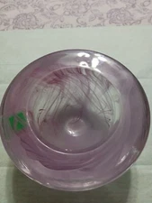 Kristal Color Vtg Crystal Glass Lavender Mini Bowl Trinket Candle Multiple Use.