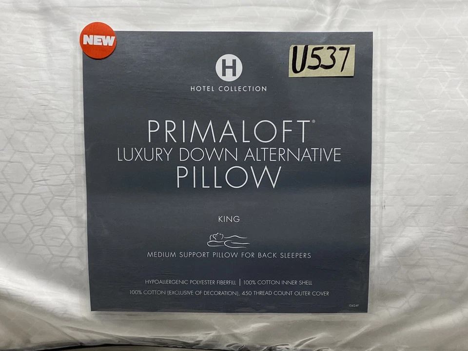 Hotel Collection Primaloft Luxury Down Alternative Medium (1) King Pillow - Image 2 of 4