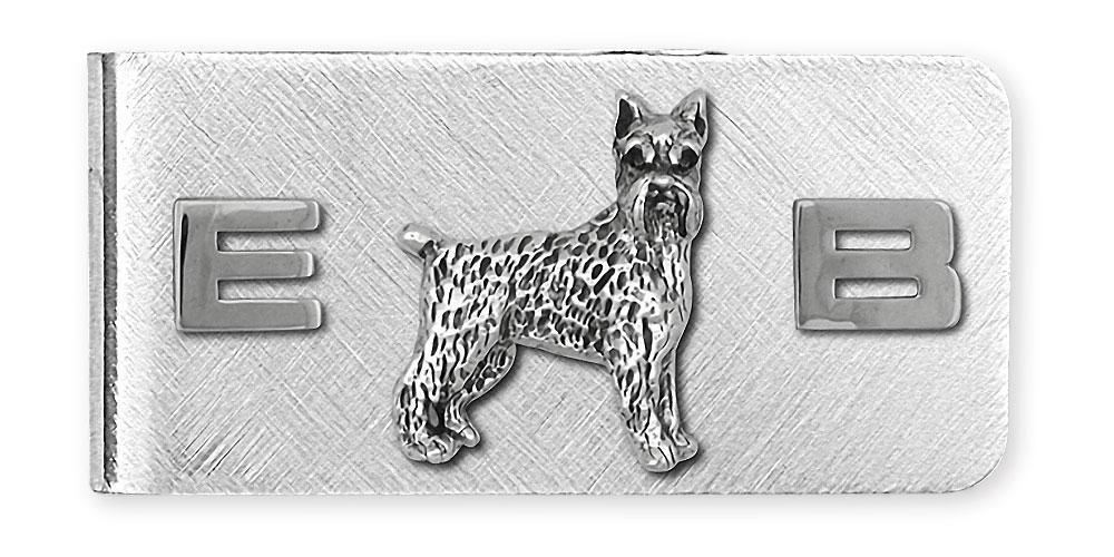 Sterling Silver Handmade Schnauzer Money Clip Dog Lover Gift SN8-M-image