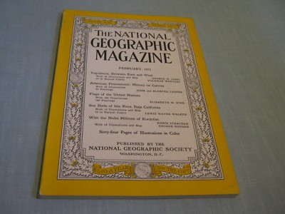 VINTAGE NATIONAL GEOGRAPHIC February 1951 YUGOSLAVIA United Nations Flags NUBA