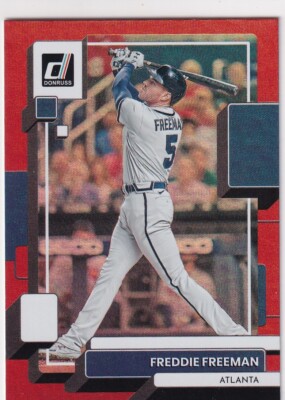2022 DONRUSS RED SP FREDDIE FREEMAN LOS ANGELES DODGERS PARALLELS JC-1059