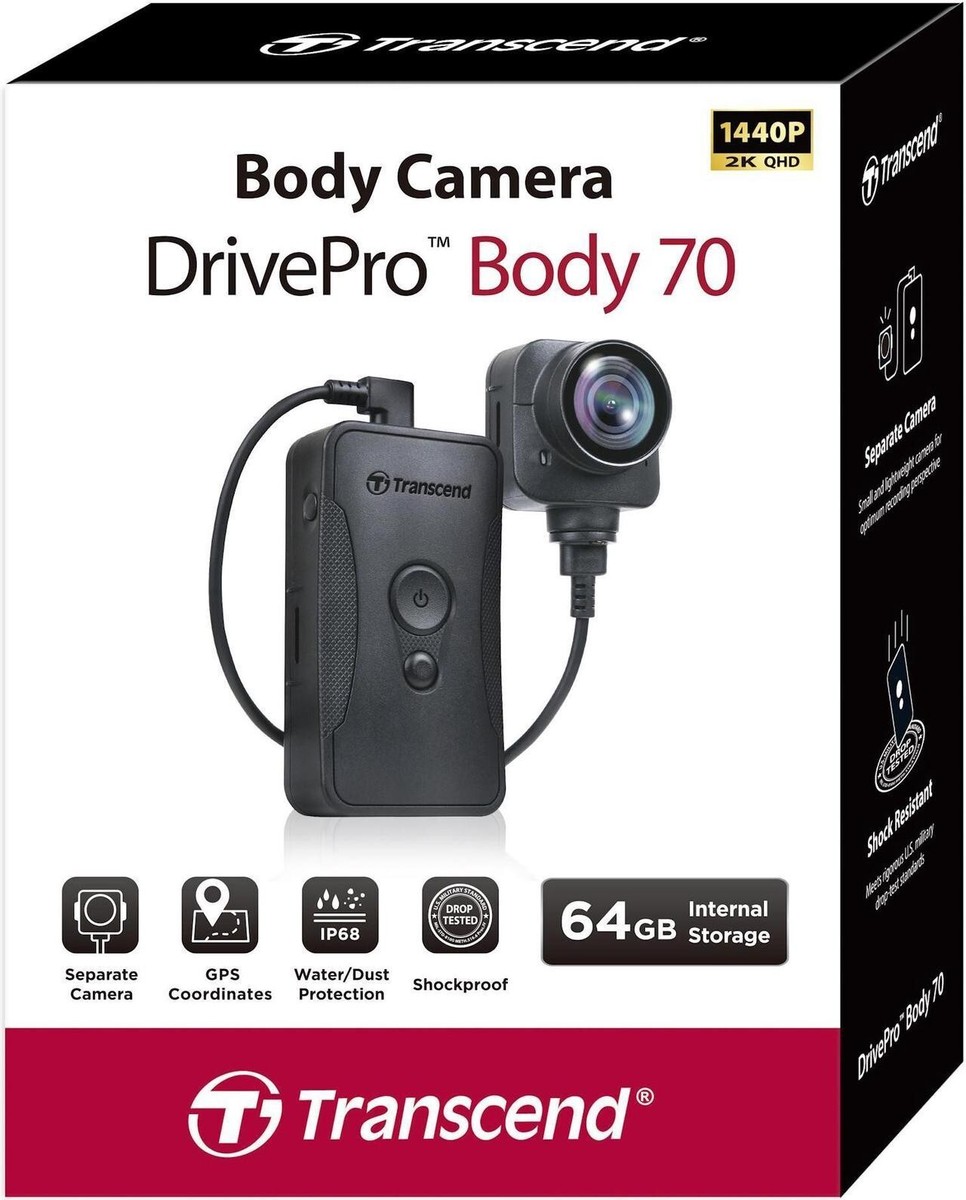 Transcend 64GB Body Camera - Tragbare Kamera Mit GPS & WLAN