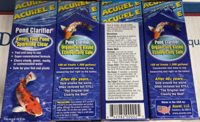 Acurel-E Water Clarifier, Water Treatment for Pond!!150ML!! FIX ALGAE aquarium