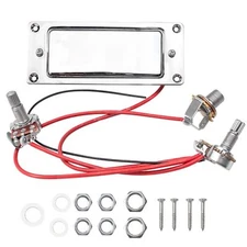 Pre-Wired Guitar Pickups, Humbuckers Wiring Harness Parts For Cigar Box Elect...