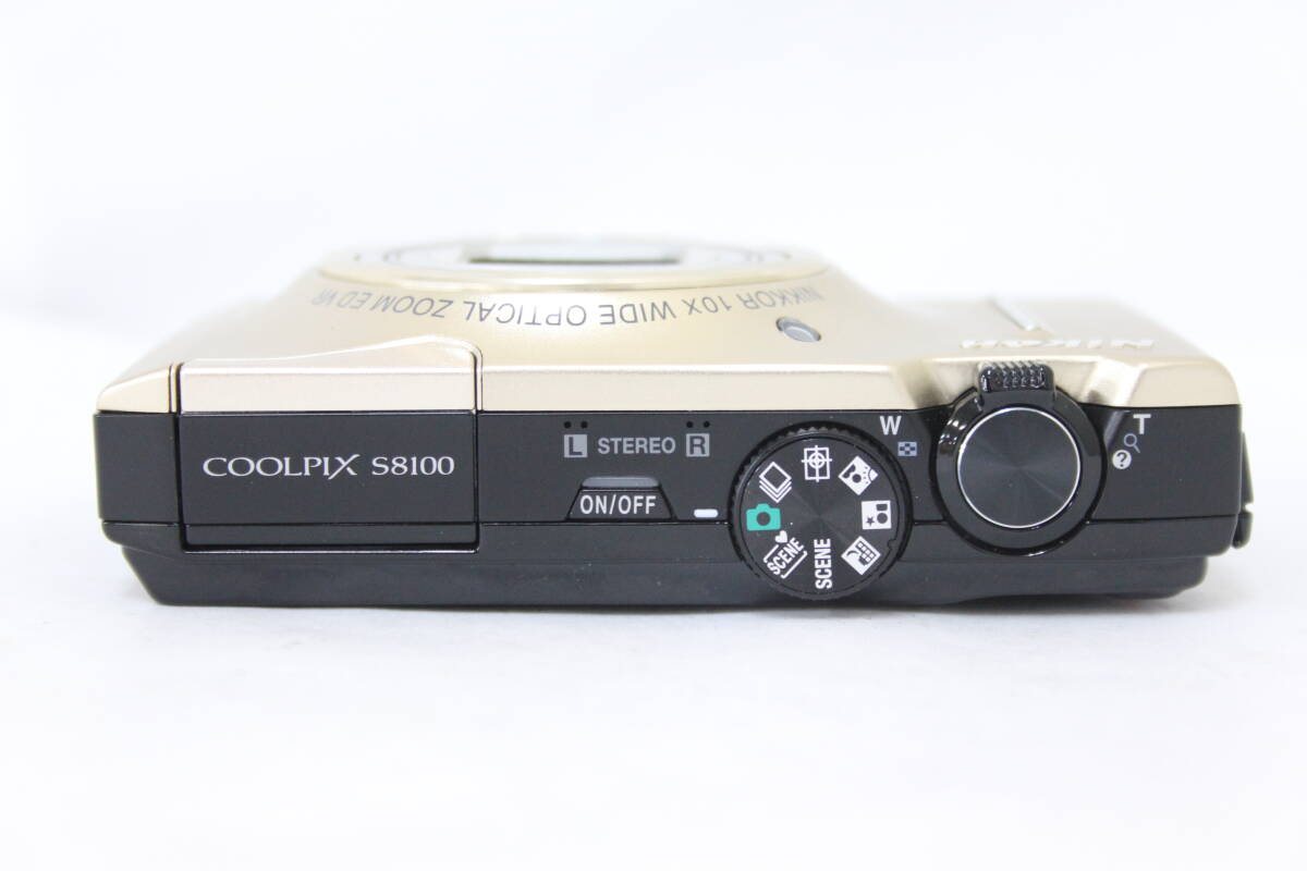 Nikon COOLPIX S8100 Gold Compact Digital Camera English