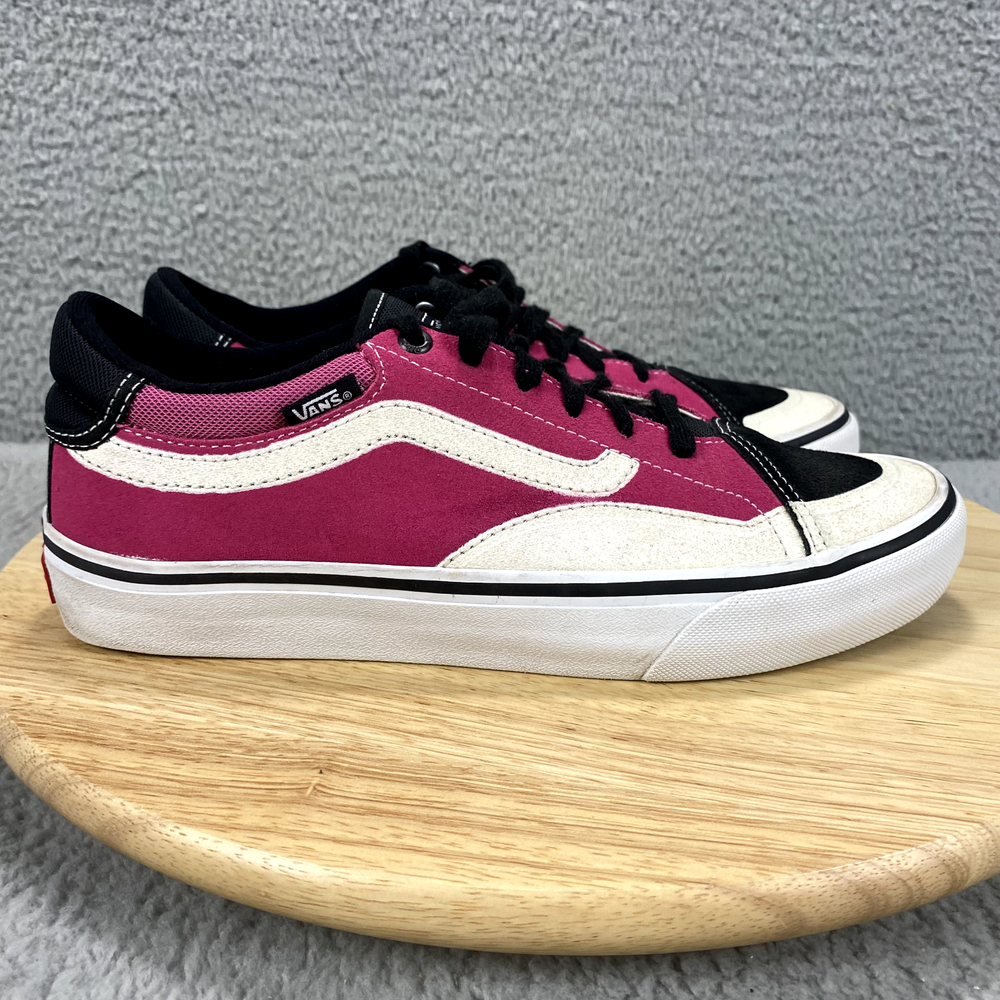 Vans Trujillo TNT Advanced Shoes Mens 8.5 Magenta Suede Low Top Casual Sneakers