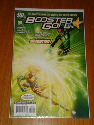 BOOSTER GOLD #2 VARIANT EDITION COVER DC COMICS 2007 GREEN LANTERN SINESTRO