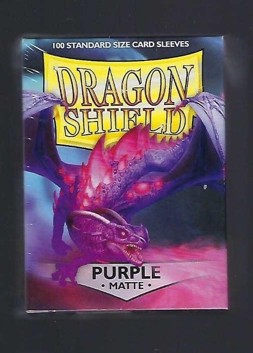 Dragon Shield Matte Purple (100) Shield Sleeves Free Shipping | eBay