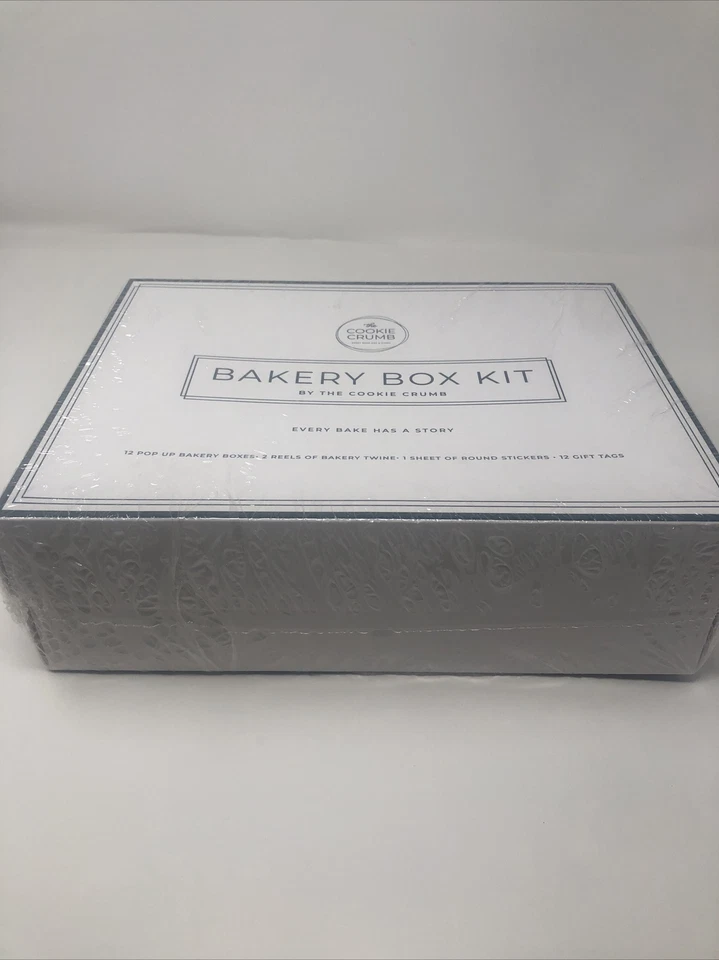 Kit de caixa de padaria 6x6x2,5" 12ct branco com etiquetas de fio de janela adesivos inserção de cupcake - Imagem 4 de 4