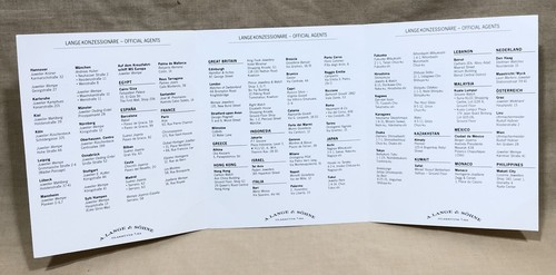 A. Lange & Söhne Official Agents Booklet Leaflet Datograph Moonphase Calendar / - Picture 2 of 10