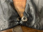 Black Leather Coach Brand Gloves Size 7 Cashmere Lining — photo 2