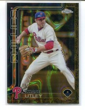 2025 Topps Gilded Chase Utley Raywave /10 #69 Phillies