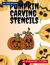 Pumpkin Carving Stencils: Set of more than 40 cutting templates for unique pumpk