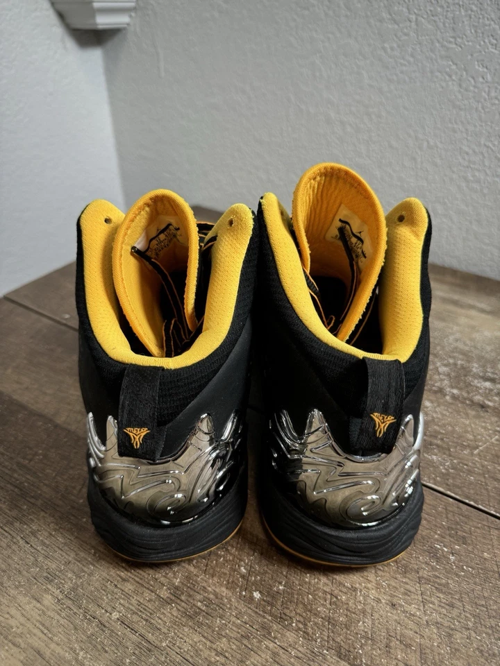 Nike Hombres Air Jordan Melo M10 Medio Negro Atomic Mango Talla 13 629876-013 Tenis Foto 4 de 4