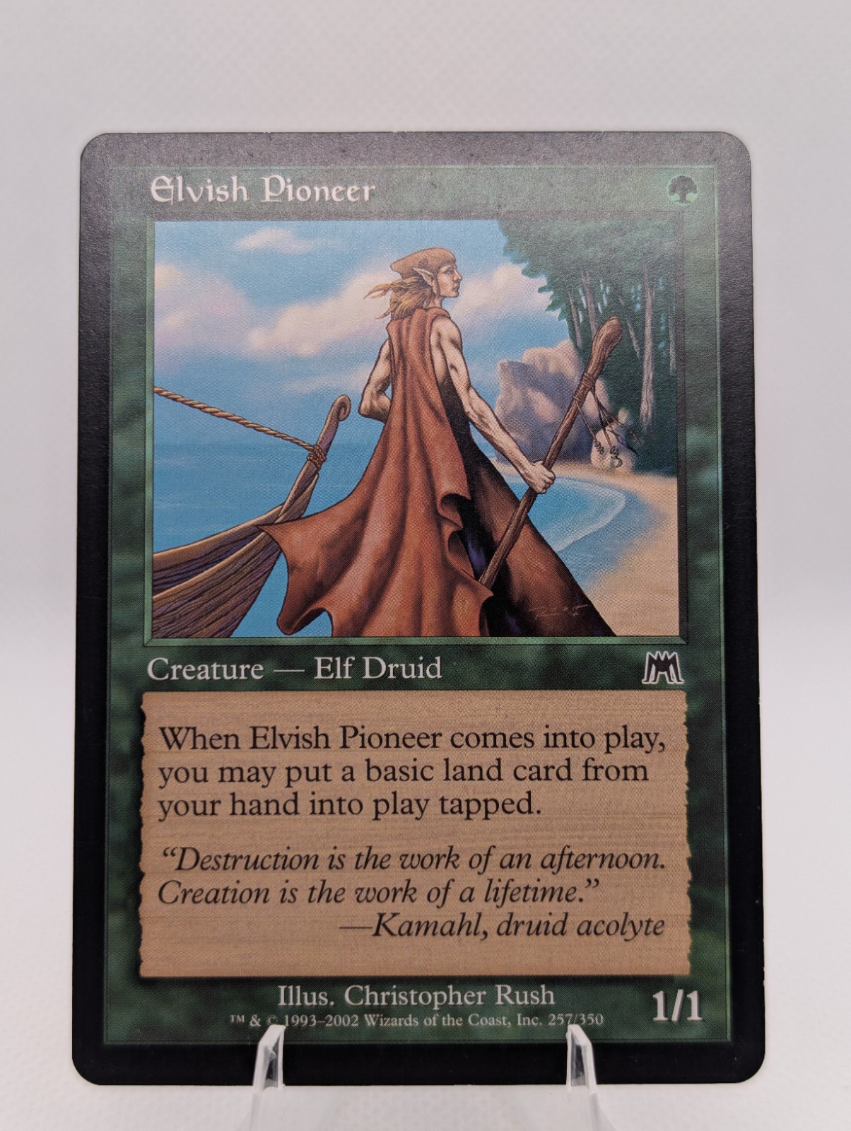 Elvish Pioneer Onslaught Regular MTG in LP Condition