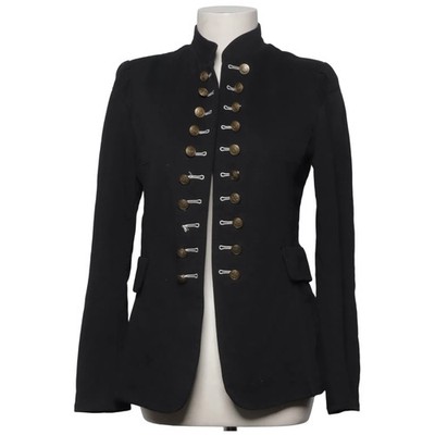 Chica London, Blazer, Größe: M, Schwarz, Baumwolle/Elasthan, Einfarbig #RAN