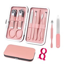 Manicure Set 8 in 1 Nail Clipper Set,Nail Clippers,Fingernail  Toenail Clipp...