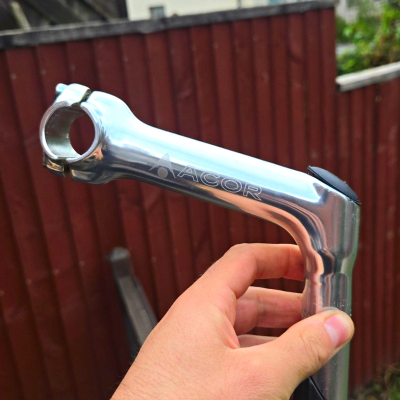 ACOR ALLOY MTB QUILL STEM, 135mm LONG, 25.4mm QUILL, 25.4mm CLAMP