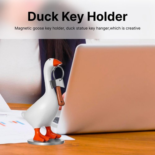 Goose Statue Resin Accessories Magnetic Goose Key Holder for Housewarming - Picture 6 of 6